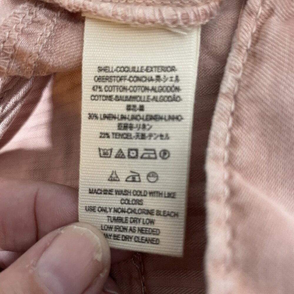 Free People We the Free Braided Pink Utility Harem Shorts Women’s 8 New - Picture 7 of 9